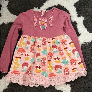 Matilda Jane Rose Pink Ruffle-Front Knit Top